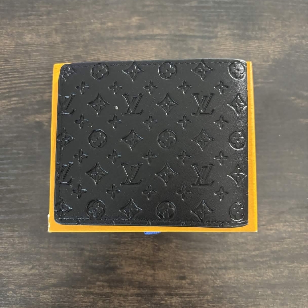 Louis Vuitton Black Embossed Monogram Money Clip - Picture 2 of 5